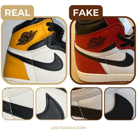 fake shies|How to Spot Fake Nike Air Jordan Sneakers – Footwear News.